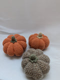 Citrouille décorative au crochet – Ø 12 à 15 cm – Fait main