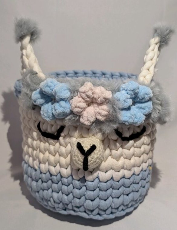 Corbeille lama poudre de coton