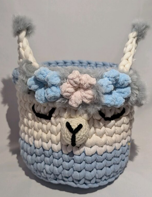 Corbeille lama poudre de coton